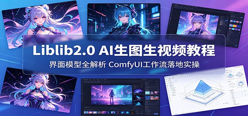 Liblib2.0 AI生图生视频教程：界面模型全解析，ComfyUI工作流落地实操 - 严选资源大全
