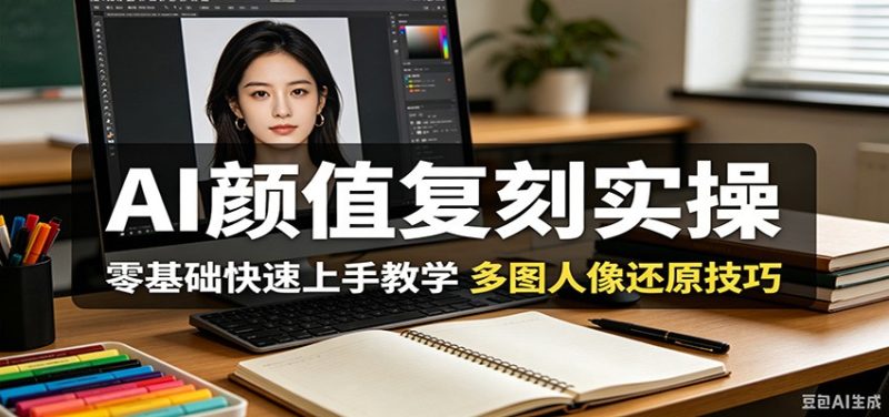 AI颜值复刻实操，零基础快速上手教学，多图人像还原技巧 - 严选资源大全 - 严选资源大全