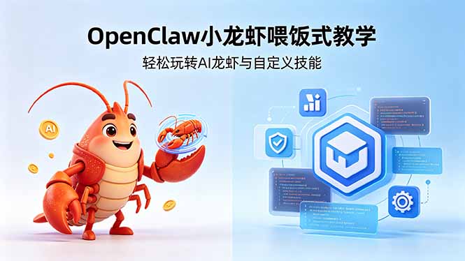 不用懂技术！OpenClaw小龙虾喂饭式教学，轻松玩转AI龙虾与自定义技能 (5月22更新 - 严选资源大全