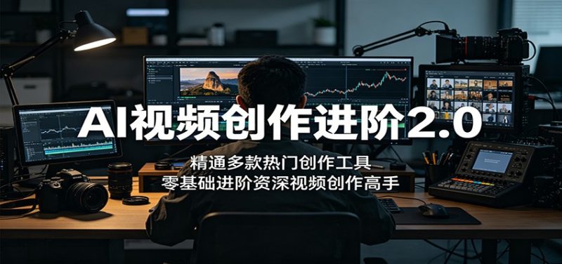 AI视频创作进阶2.0:精通多款热门创作工具,零基础进阶资深视频创作高手 - 严选资源大全 - 严选资源大全