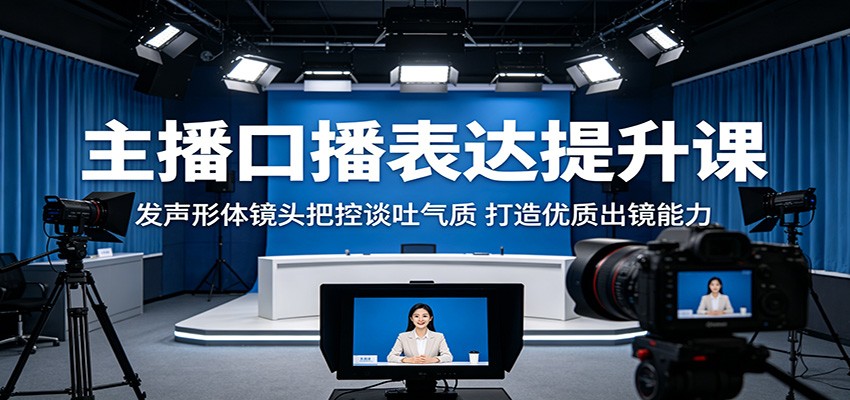 主播口播表达提升课:发声形体镜头把控谈吐气质,打造优质出镜能力 - 严选资源大全