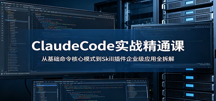 ClaudeCode实战精通课:从基础命令核心模式到Skill插件企业级应用全拆解 - 严选资源大全