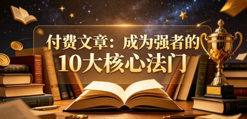 付费文章：成为强者的10大核心法门 - 严选资源大全 - 严选资源大全