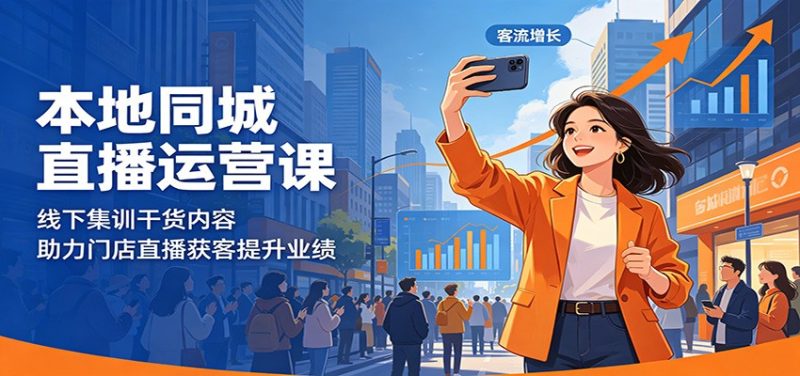 本地同城直播运营课：线下集训干货内容，助力门店直播获客提升业绩 - 严选资源大全 - 严选资源大全