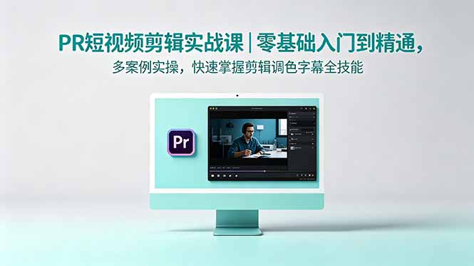 PR短视频剪辑实战课|零基础入门到精通,多案例实操,快速掌握剪辑调色字幕全技能 - 严选资源大全