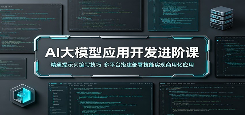 AI大模型应用开发进阶课：精通提示词编写技巧，多平台搭建部署技能实现商用化应用 - 严选资源大全