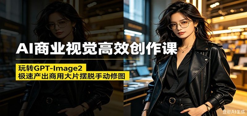 AI商业视觉高效创作课：玩转GPT-Image2，极速产出商用大片摆脱手动修图(更新) - 严选资源大全 - 严选资源大全