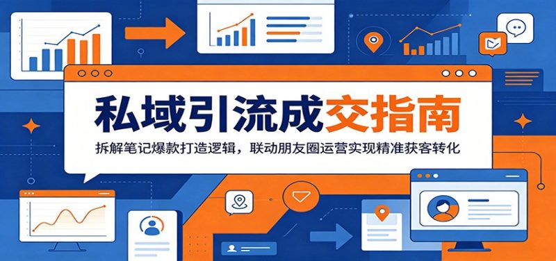 私域引流成交指南：拆解笔记爆款打造逻辑，联动朋友圈运营实现精准获客转化 - 严选资源大全 - 严选资源大全