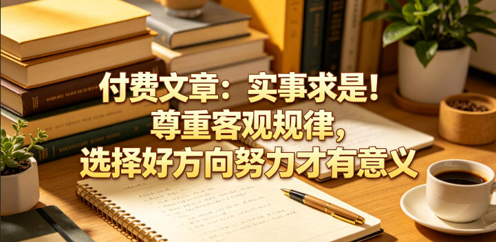 付费文章：实事求是！尊重客观规律，选择好方向努力才有意义 - 严选资源大全