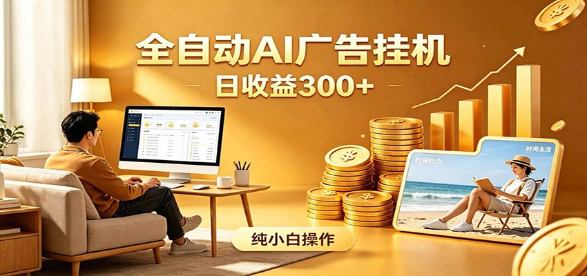 AI风口项目，全程解放双手，后台自动运行赚取收益，每天稳定收益300+ - 严选资源大全