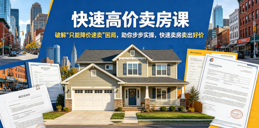 快速高价卖房课,破解“只能降价速卖”困局,助你步步实操,快速卖房卖出好价(更新2026) - 严选资源大全