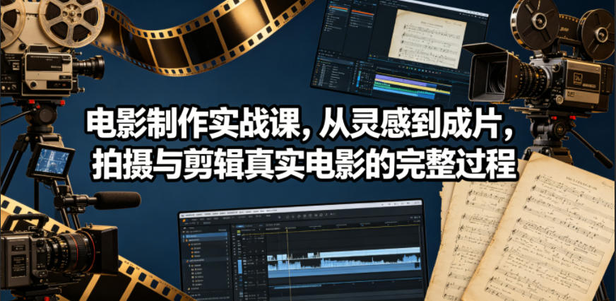电影制作实战课，从灵感到成片，拍摄与剪辑真实电影的完整过程【原创双语字幕】 - 严选资源大全