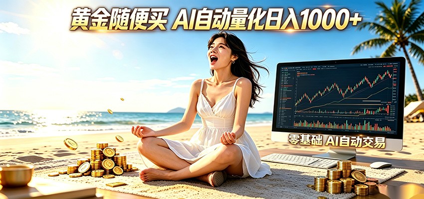 黄金随便买？AI自动外汇量化交易 在家当皇帝 日入1000+ - 严选资源大全