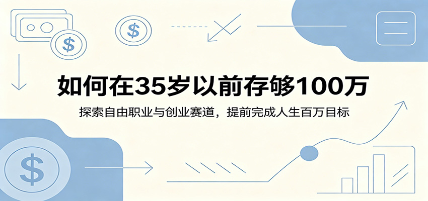 如何在35岁以前存够100万:探索自由职业与创业赛道,提前完成人生百万目标 - 严选资源大全