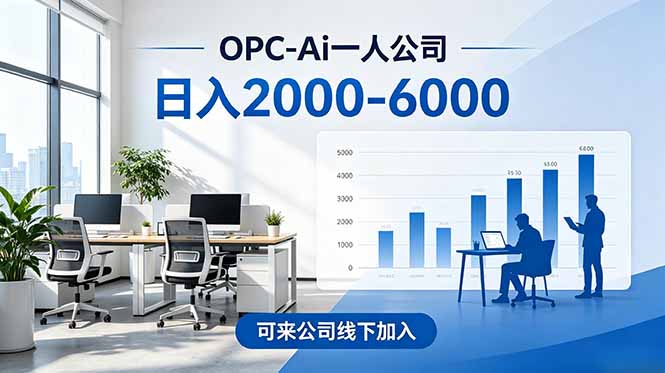 2026创业新风口—OPC一人公司模式震撼首发！日收益2000-6000+，项目绿色长久，安全稳健，合… - 严选资源大全