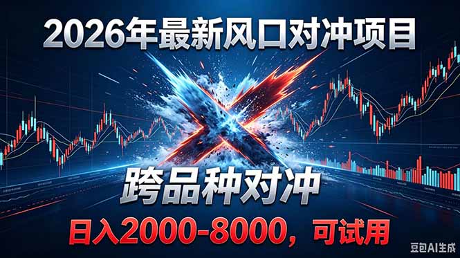 2026创业新风口！最新对冲！跨品种对冲！日收益2000-6000+ - 严选资源大全