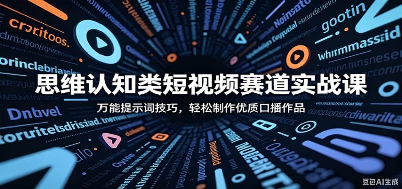 思维认知类短视频赛道实战课:万能提示词技巧,轻松制作优质口播作品 - 严选资源大全 - 严选资源大全
