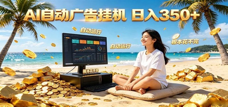 AI自动广告挂机 日入350+ 真正做到躺赚式变现,根本花不完! - 严选资源大全 - 严选资源大全