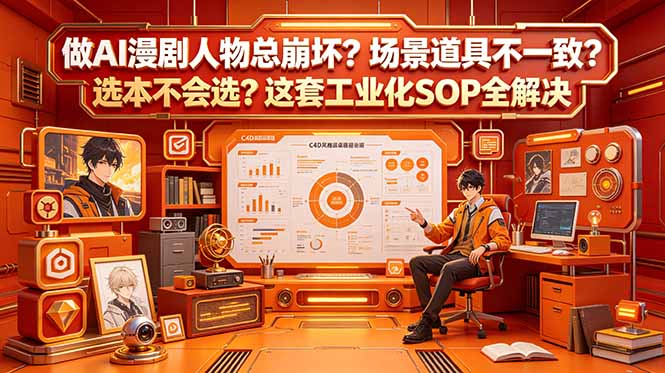 做AI漫剧人物总崩坏?场景道具不一致?选本不会选?这套工业化SOP全解决 (更新 - 严选资源大全
