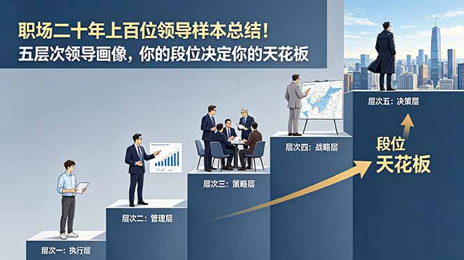 付费文章:职场二十年上百位领导样本总结!五层次领导画像,你的段位决定你的天花板 - 严选资源大全