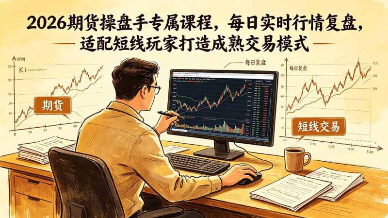 2026期货操盘手专属课程-更新6月,每日实时行情复盘,适配短线玩家打造成熟交易模式 - 严选资源大全 - 严选资源大全
