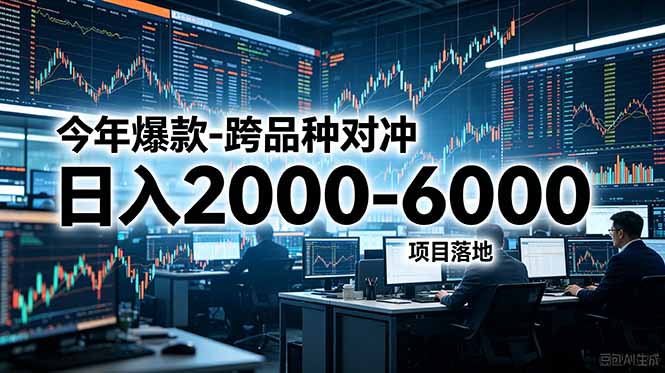 今年爆款-跨品种对冲日入2000-6000,项目落地! - 严选资源大全