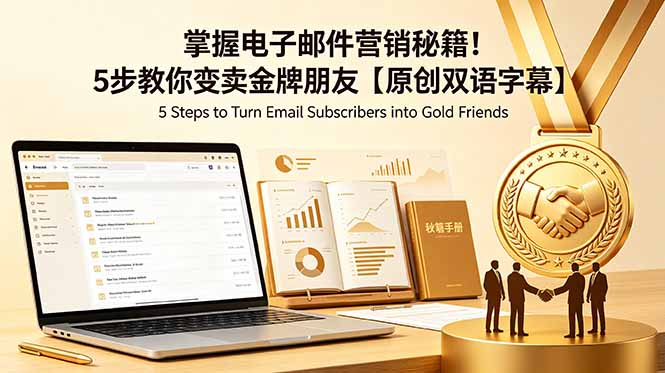 掌握电子邮件营销秘籍！5步教你变卖金牌朋友【原创双语字幕】 - 严选资源大全