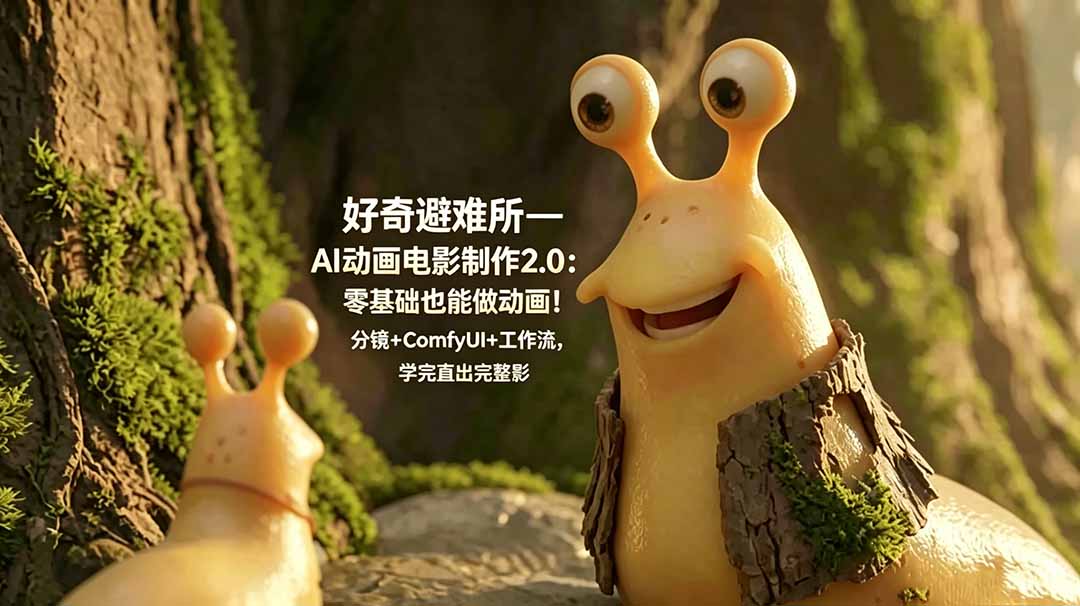 好奇避难所—AI动画电影制作2.0:零基础也能做动画!分镜+ComfyUI+工作流,学完直出完整影片 - 严选资源大全