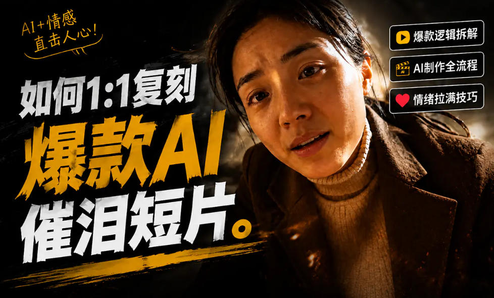 豆包+Gemini生成真人AI短剧-拆解复刻百万爆款第一人称短片,一站式讲透爆款复刻全流程 - 严选资源大全