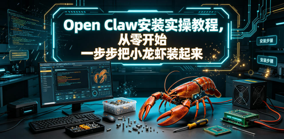 Open Claw安装实操教程,从零开始一步步一步步把小龙虾装起来 - 严选资源大全