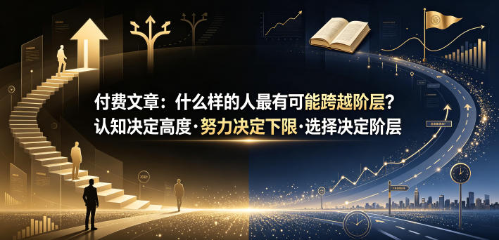 付费文章:什么样的人最有可能跨越阶层?认知决定高度·努力决定下限·选择决定阶层 - 严选资源大全