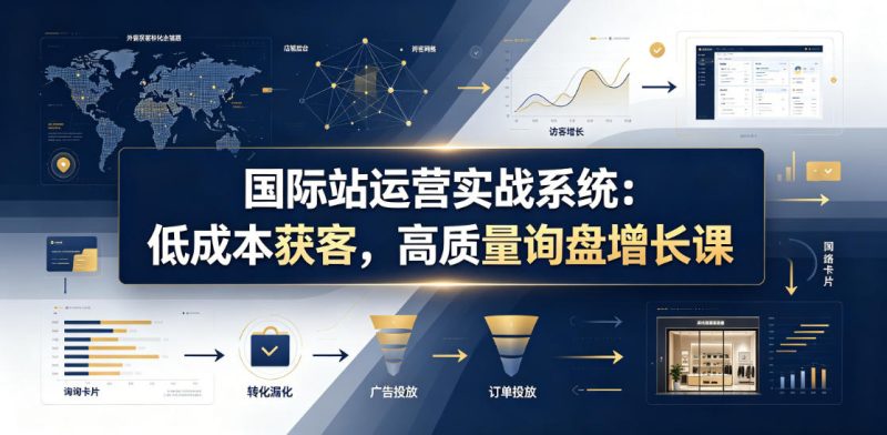 国际站运营实战系统：低成本获客，高质量询盘增长课(更新26年) - 严选资源大全 - 严选资源大全