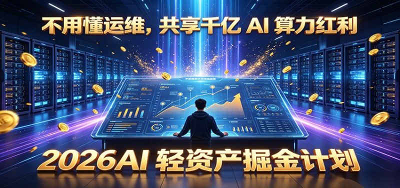不用懂运维,共享千亿 AI 算力红利,2026AI 轻资产掘金计划 - 严选资源大全 - 严选资源大全