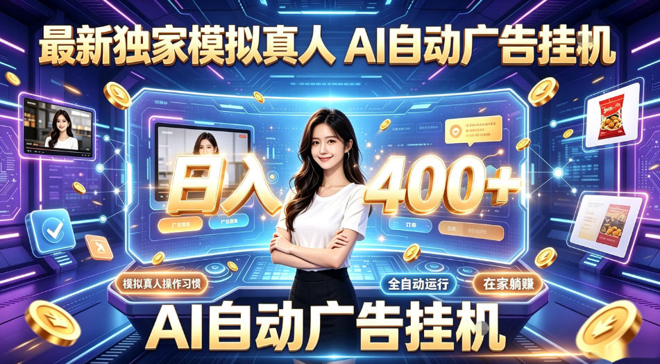最新独家模拟真人，AI自动挂号挂G，日入400+，全程全自动运行，无需人工【揭秘】 - 严选资源大全