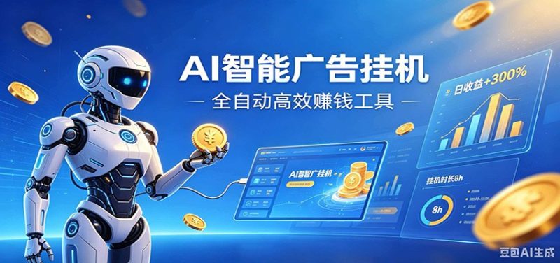 AI智能广告挂机,小白轻松上手,在家自动赚收益 - 严选资源大全 - 严选资源大全