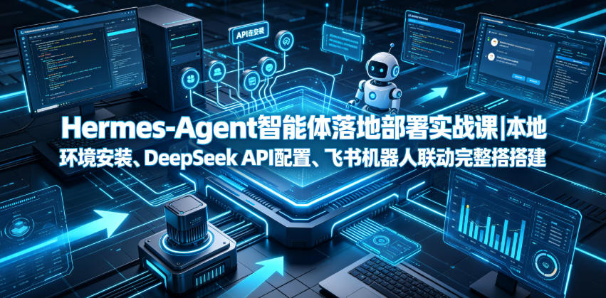 Hermes-Agent智能体落地部署实战课｜本地环境安装、DeepSeek API配置、飞书机器人联动完整搭建教程 - 严选资源大全