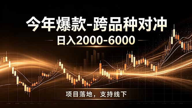 全新跨品种对冲模式上线！日稳定盈利 2000-6000，合规长久可批量放大 - 严选资源大全