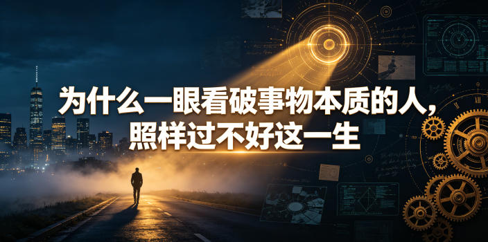 付费文章：为什么一眼看破事物本质的人，照样过不好这一生 - 严选资源大全