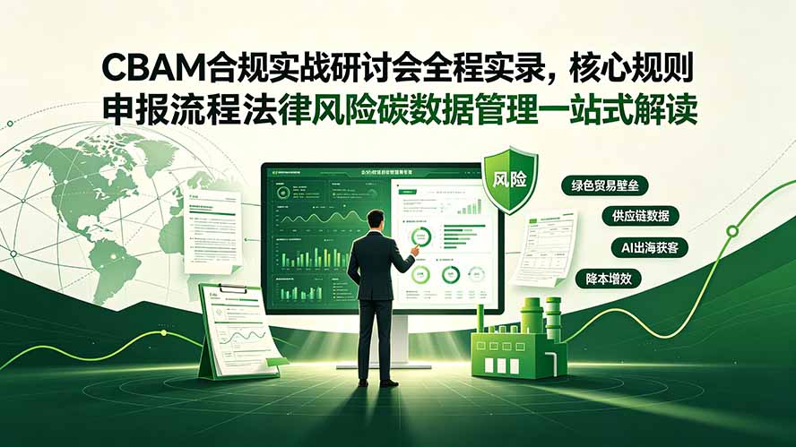 CBAM合规实战研讨会全程实录,核心规则申报流程法律风险碳数据管理一站式解读 - 严选资源大全