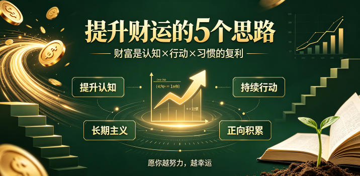 付费文章:提升财运的5个思路——财富是认知x行动x习惯的复利,愿你越努力,越幸运 - 严选资源大全