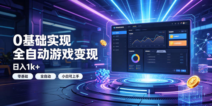 0基础实现全自动游戏变现,日入1k+,小白直接上手搞钱!【揭秘】 - 严选资源大全