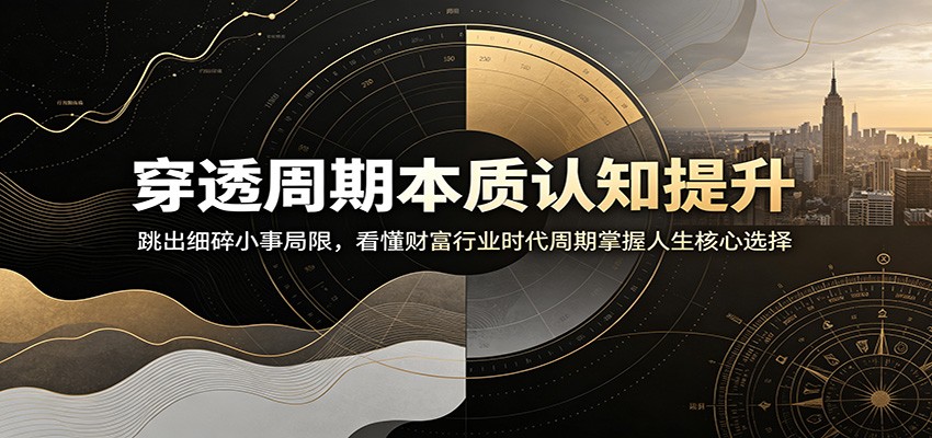 穿透周期本质认知提升：跳出细碎小事局限，看懂财富行业时代周期掌握人生核心选择 - 严选资源大全