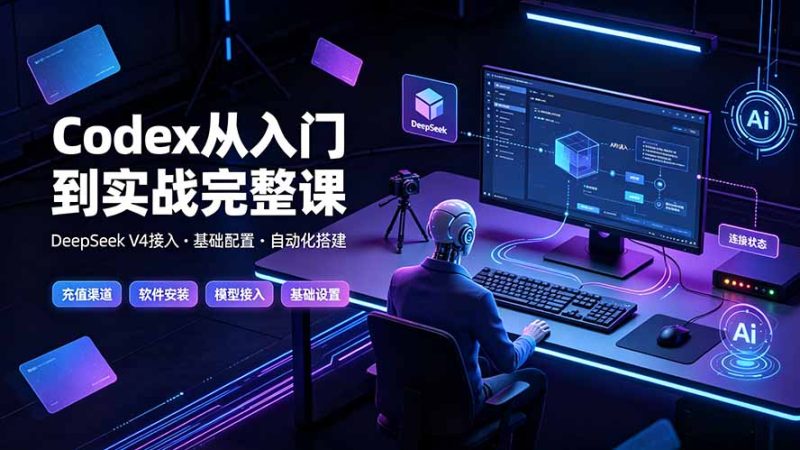 Codex从入门到实战完整课|充值·安装·接入DeepSeek,记忆·插件·Skill·CLI·MCP全拆解 - 严选资源大全 - 严选资源大全