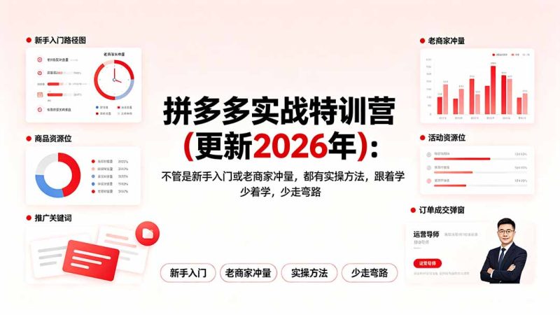 拼多多实战特训营(更新2026年 - 严选资源大全 - 严选资源大全