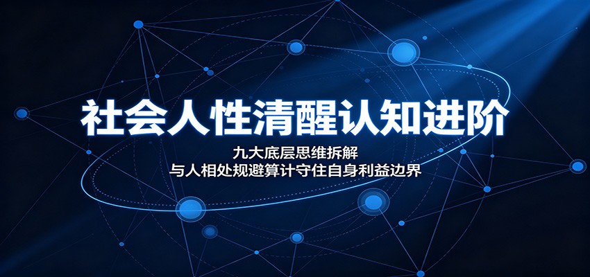 社会人性清醒认知进阶：九大底层思维拆解，与人相处规避算计守住自身利益边界 - 严选资源大全