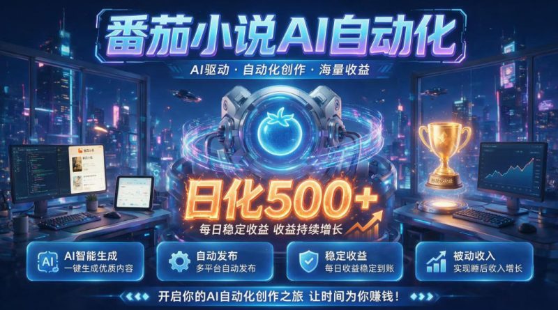 小白可做番茄AI，居家轻创业，每日稳赚500➕，普通人低门槛轻松线上增收【揭秘】 - 严选资源大全 - 严选资源大全