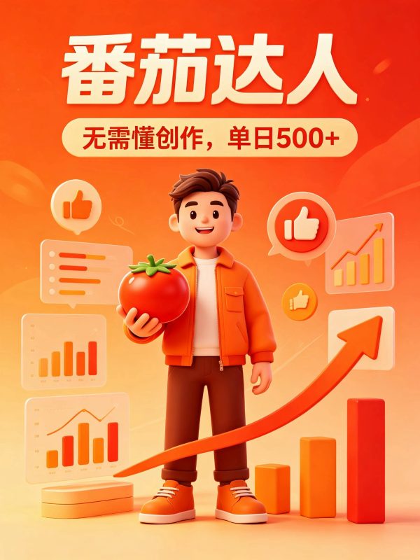 番茄小说达人全自动变现，普通人轻松日入500+ - 严选资源大全 - 严选资源大全