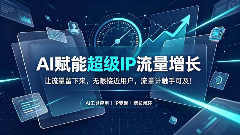 AI赋能超级IP流量增长:让流量留下来,无限接近用户,流量计触手可及! - 严选资源大全 - 严选资源大全