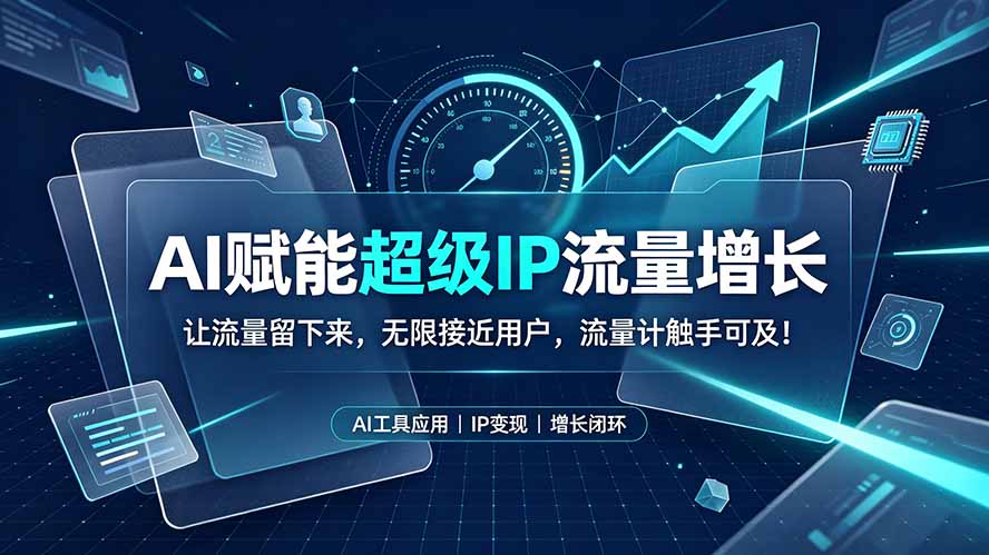 AI赋能超级IP流量增长:让流量留下来,无限接近用户,流量计触手可及! - 严选资源大全