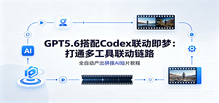GPT5.6搭配Codex联动即梦:打通多工具联动链路,全自动产出拼接AI短片教程 - 严选资源大全